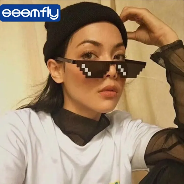 seemfly%20Funny%20Glasses%20Women%20Men%20Polygonal%20Brand%20Thug%20Life%20Sunglasses%20Mosaic%20Masculine%208%20Bits%20Style%20Pixel%20Sun%20Glass%20Fashion%20-%20Image%205