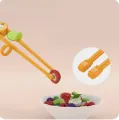 1/3Pair Cartoon Animal Eating Safety Kids Practice Chopsticks Tableware Beginner Learning Training Chopsticks. 