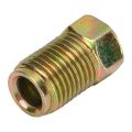 Brake Line Fittings Metal 24 Threads Wear Resistant 3/8 Inch Labor Saving Brake Line Union for 3/16 in Brake Line Tube. 