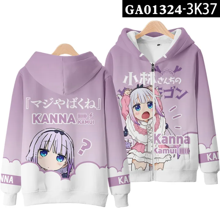 3D%20print%20Anime%20Miss%20Kobayashi's%20Dragon%20Maid%20Cosplay%20Costume%20Kanna%20Kamui%20Tohru%20Quetzalcoatl%20Unisex%203D%20Hoodie%20Zipper%20Hooded%20Jacket%20-%20Image%203