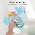 HelloKimi B-aby Rattles Soft Plush T-oys Handing BB Sounder Bell Giraffe Infant  Cotton Rattle Ring  Bite Hand Rattle Theether Plush Hanging Doll Soft T-oy Early Development B-aby T-oys. 