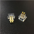 2 PCS IEM Female Socket Jack 0.78 mm Earphone Pins Plug Recessed Cable Connector for Custom In-ear Monitors. 