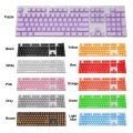 New Ergonomic 104Pcs ABS Universal Mechanical Keyboard Keycaps Blank Keycaps for Cherry MX Keyboard Replacement Backlit Key Cap. 