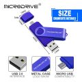 【128GB purple】 Multifunctional OTG 3 IN 1 type-c USB Flash Drive pendrive 128GB cle usb флэш-накопител stick GB Pen Drive for. 