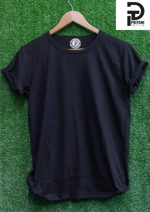 Jet Black Men's Plain T Shirt New Style  Comfortable, Durable & Soft Material.