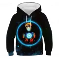 The Latest Autumn and Winter 3D Printing Boy Naruto Fashion Hoodie Clothing Youth Uchibo Sasuke Clothing Children's Clothing. 