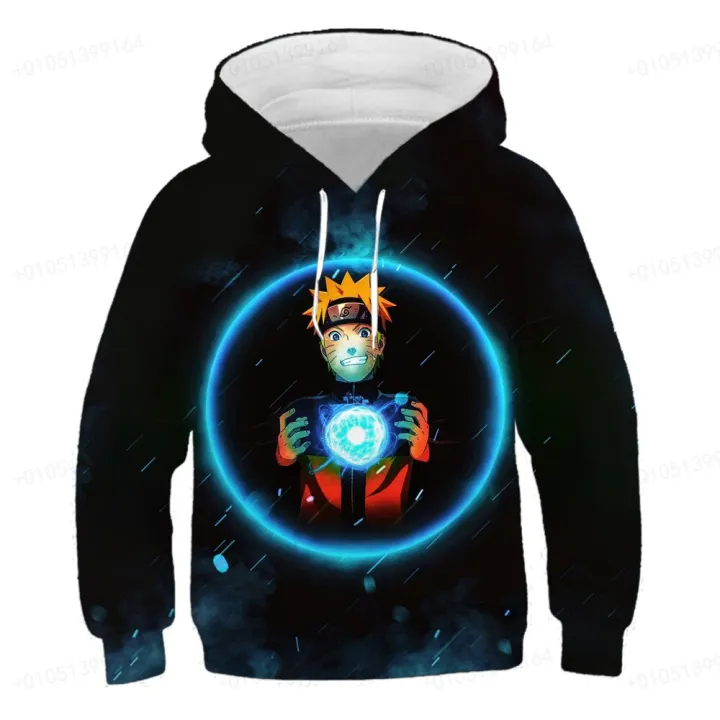 The Latest Autumn and Winter 3D Printing Boy Naruto Fashion Hoodie Clothing Youth Uchibo Sasuke Clothing Children's Clothing