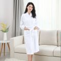 Japanese Style Kimono Pure Cotton Bathrobe Towel Material Loose Multi-Needle Double-Sided Terry Bathrobe Cotton Hotel Nightgown Absorbent. 