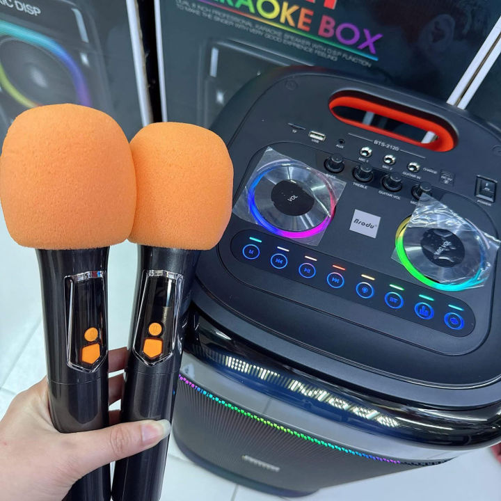 Brodu%20BTS-2120%20Dual%208"%20Supper%20Bass%20Portable%20Wireless%20Bluetooth%20Speaker%20with%202%20Rechargable%20Wireless%20Mic%20RGB%20Light,%20FM%20Mic,%20FM,%20AUX,%20USB,%20SD%20Card,%20Karaoke%20Speaker%20with%20Dual%20Mic%20Buffel%20Subwoofer%20Music%20Player%20Party%20Box%20BTS%202120%20Partybox%20-%20Image%204
