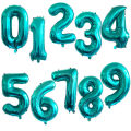 40inch Big Foil Birthday Balloons Tiffany Blue Helium Number Balloon 0-9 Happy Wedding Party Decor Kids Baby Shower Large Globos. 