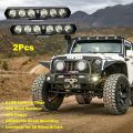 2 Pcs 6 LED Light Bar 36W Super Bright Spot Work Light With Flashing/Blinking Inbuilt Pods Single Row Off Road Driving Light Fog Light Waterproof Bike SUV Car Truck12V (Pack of 2). 