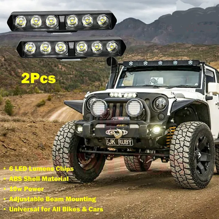 2%20Pcs%206%20LED%20Light%20Bar%2036W%20Super%20Bright%20Spot%20Work%20Light%20With%20Flashing/Blinking%20Inbuilt%20Pods%20Single%20Row%20Off%20Road%20Driving%20Light%20Fog%20Light%20Waterproof%20Bike%20SUV%20Car%20Truck12V%20(Pack%20of%202)%20-%20Image%204