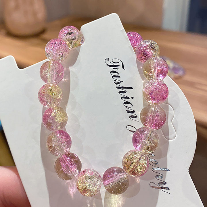 Women's%20Cracked%20Quartz%20Crystal%20Beaded%20Round%20Glass%20Beads%20Stretch%20Bracelet%20Bangle%20Bracelets%20Women%20Girl%20Charm%20Wrap%20Jewelry%20-%20Image%203