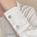 10pcs/lot Imitation Pearl Circle Brooch Pins Button Women Trendy Metal Sweater Collar Hijab Pin Brooch Jewelry Accessories. 