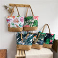 Fashion Folding Women Big Size Handbag Tote Ladies Casual Flower Printing Canvas Graffiti Shoulder Bag Beach Bolsa Feminina. 