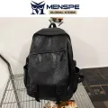 MENSPE Fashion Men’s Backpack Unisex Laptop Backpack Soft PU Backpack Business Travel Bag Waterproof Backpack Shoulder Bag College Commuting Backpack Leisure School Bag For Travel Study Business. 