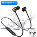 Neckphones, Neck Earphones, Sports In-Ear, Gym Wireless, XT11 Magnetic Headphones, Noise Cancelling Headphones, with Microphone. 