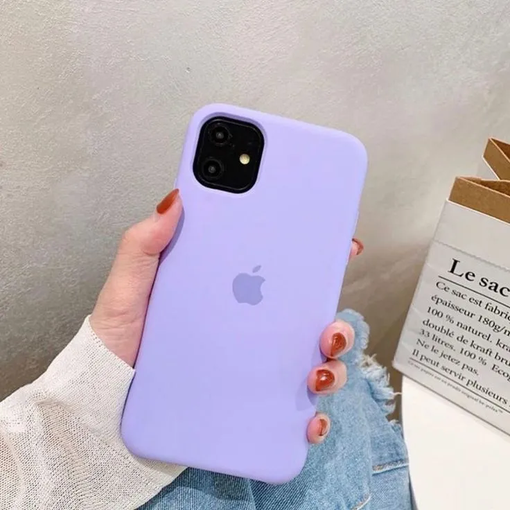 iPhone 11 Luxury High Quality Light Purple Silicone Case