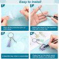 350Pcs Acrylic Clear Keychain for Vinyl for DIY Keychain Craft. 