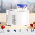 Portable Electric Cup Warmer And Cooler Digital Display Quick Cooling White Cup. 