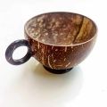 100% Eco Friendly Coconut Shell Cup With The Handle (Height 9.52). 