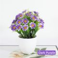 Outdoor New Small Chrysanthemum Tree In Pot Home Decor Bonsai Artificial Flowers Artificial Faux Plants Plastic Fake Plants. 
