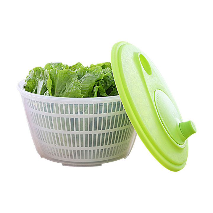 Salad Spinner Lettuce Greens Washer Dryer Drainer Crisper Strainer Kitchen Tools