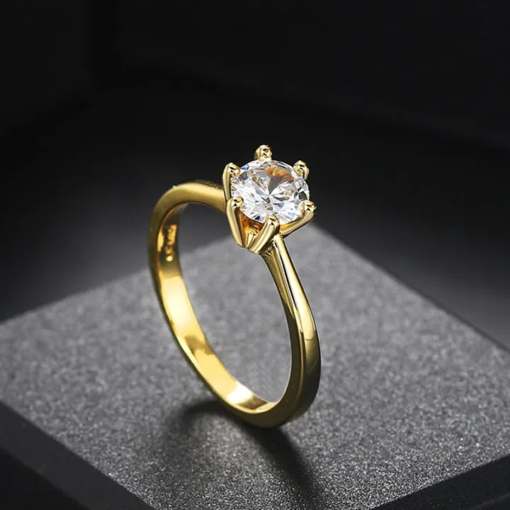 Wedding%20Rings%20For%20Women%20Classic%201%20Carat%20Aaa%20Zircon%20Light%20Gold%20Color%20Engagement%20Anniversary%20Ring%20Jewelry%20Wholesale%20R174%20-%20Image%204