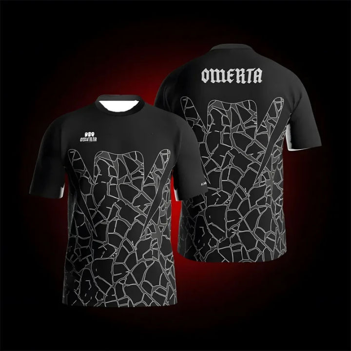 2025%20New%20OMERTA%20Boxing%20Fans%20Summer%203D%20Print%20Breathable%20Jersey%20Men's%20Outdoor%20Sportwear%20Man%20Kids%20Al-Qadsia%20Style%20Football%20Soccer%20T-shirt%20-%20Image%203