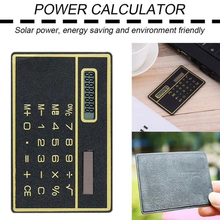 MMLUCK%208-digit%20Travel%20Handheld%20Digit%20Calculator%20Children's%20Ultra-thin%20Stationery%20Solar%20Power%20Office%20Supplies%20Pocket%20Calculator%20Credit%20Card%20Calculator%20Solar%20Powered%20Calculator%20Mini%20Calculator%20-%20Image%209