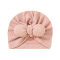 I Love Dad Bowknot Headband Turban For Girls Solid Color Warm Beanie Hat Soft Cotton Newborn Toddler Pullover Cap Headwrap. 