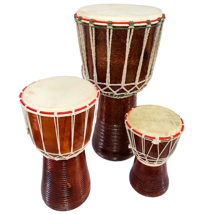 African Djembe Drum 7.5/ 9/ 13 Inch (𝐒𝐦𝐚𝐥𝐥/ 𝐌𝐞𝐝𝐢𝐮𝐦/ 𝐋𝐚𝐫𝐠𝐞)Premium Quality African Djembe Drum Hand Bongo Drum Percussion Music Instrument Select Hardwood Body Goatskin Head Darbuka Bongo congo Drum and percussion darbak jembe