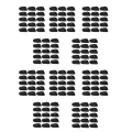 PDTYMWNG 150Pcs Rubber Mouthpiece Cap Clip Ligature Protect Delicate Tip for Flute Clarinet Saxophone Sax Parts Accessories. 