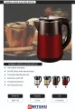 Double Layer Electric Cordless Kettle 2.5L- MEK119. 
