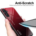 Vantime for Samsung Galaxy M54 F54 5G Case Gradient Phone Back Hard Glass Cover. 