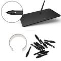 Aweisuan High Quality Passive Graphic Drawing Pad Pen Nibs for XP-Pen H640P VEIKK A30 A50 Tablet Stylus Digital Pen Tips , 10-Pack Black. 