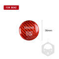Carbon Fibre Car Engine Start Stop Switch Button Sticker Ignition Sticker Car Interior Decoration Replacement for Mercedes Benz A B C W205 GLC X253 AMG E ML GLE. 