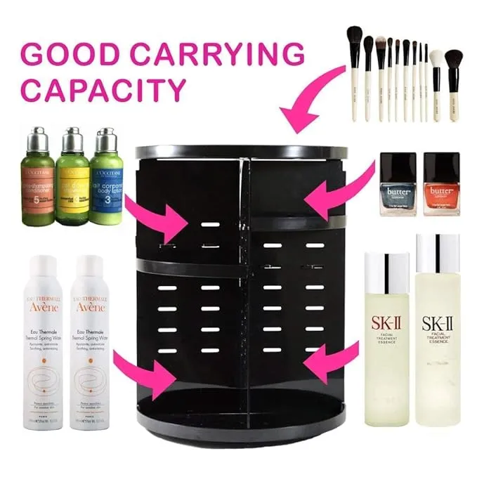 360%C2%B0%20Rotating%20Adjustable%20Makeup%20Organizer%20,%20Diamond%20Pattern%20Cosmetic%20Storage%20Box%20for%20Skincare,%20Toiletries,%20and%20Jewelry%20Display%20-%20Image%203