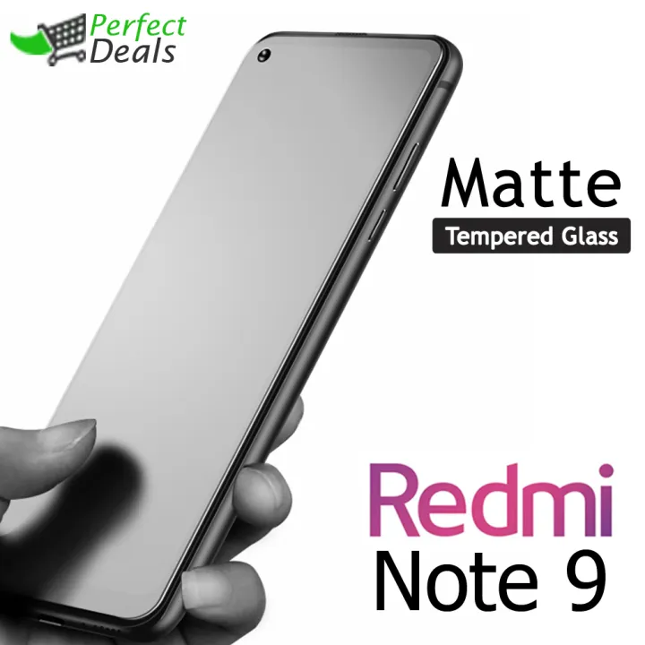 Perfect Redmi Note 9 Stylish Full Cover Matte Texture Tempered Glass non Shining Screen Protector Frosted Glass for Xiaomi Mi Redmi Note 9