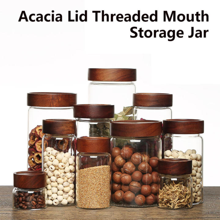 Borosilicate Storage Jar Convenient With Lid Glass Glass Jar Airtight ...
