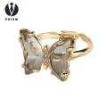 Prism erfly Ring Sparkling erfly Rhinestone Ring Adjustable Jewelry for Wedding Party Gifts tail Ring. 