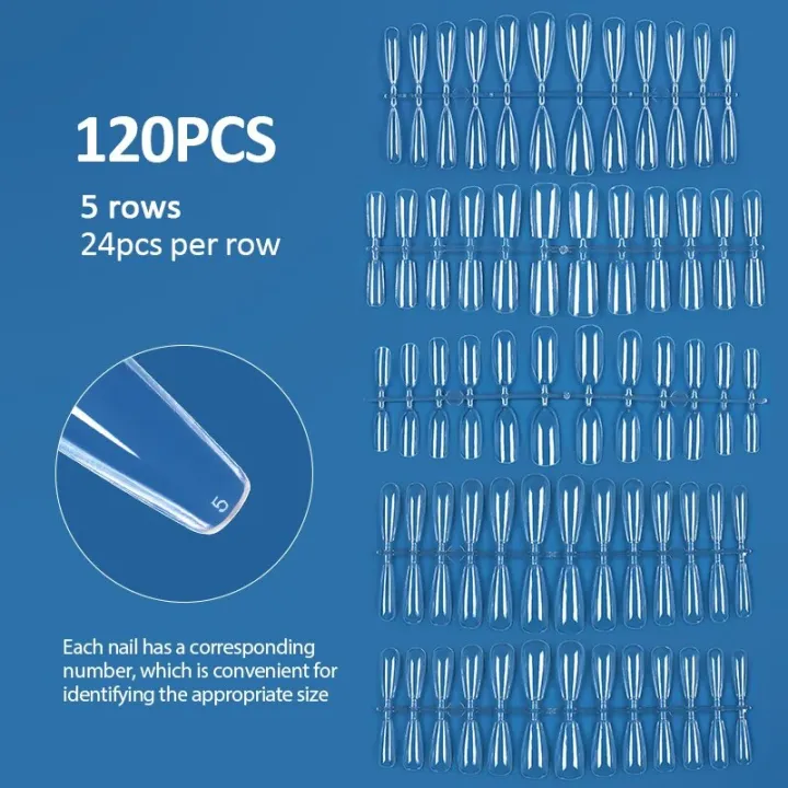 KOSKOE%20120pcs%20Press%20on%20False%20Nails%20Coffin%20Semi-Frosted%20Full%20Cover%20UV%20Gel%20Nail%20soft%20gel%20tips%20Capsule%20Extension%20Manicure%20Tool%20-%20Image%203