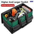 Sirend New Square Tool Bag with 30% More Capacity Waterproof Multi Pockets Tool Organizer Tool Pouch for Electrician Tools Bucket. 