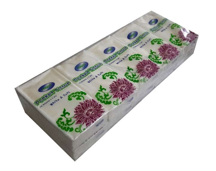 10 Pcs Mini Portable Handkerchief Pulp Paper Pocket Tissue Packet
