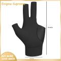 Enigma- Non-slip Billiards Glove High Quality Left-hand Three Finger Billiard Pool Glove Soft Breathable Non-slip Sports Supplies for Billiards Buyers' Top Choice Billiards Glove. 