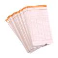 90pcs/ Pack Time Cards Timecards Monthly 2-sided 18 * 8.4cm for Employee Attendance Time Clock Recorder. 