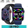 S8 PRO Series 8 Smart Watch 1.75 Inches 2.5D Curved Full Touch Screen Smartwatch Bluetooth Call Blood Pressure Watches With NFC Function Magnetic Wireless Charging. 