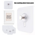 10Pcs/Set Adhesive Wall Screws Hanging Nails Self Adhesive No Drilling Wall Hook For Photo Frame Wall Picture Posters. 