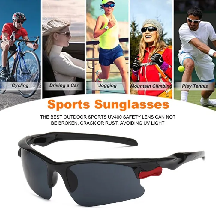 Sports Sunglasses Comfortable Durable Anti-UV Cycling Driving Goggles For All Face