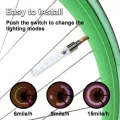 Bicycle Tire Valve Stem Light with 5 LED 7 Modes Battery Included Colorful Waterproof Safety Flashing Lights for Bicycle & Motorcycle Accessories. 